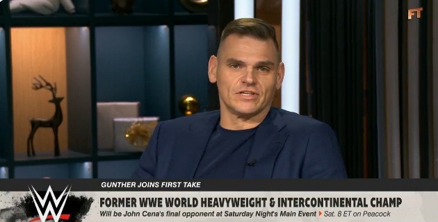 Gunther on his upcoming match with Cena, Goldberg being ranked #1 by Stephen A. Smith