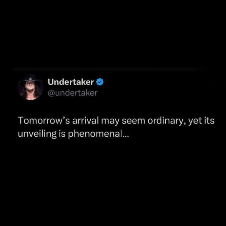 The Undertaker posts a teaser